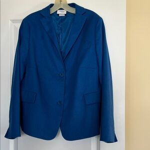 Akris Punto Deep Blue Cashmere Blend Unstructured Jacket